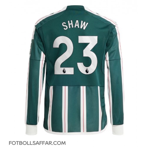 Manchester United Luke Shaw #23 Bortatröja 2023-24 Långärmad